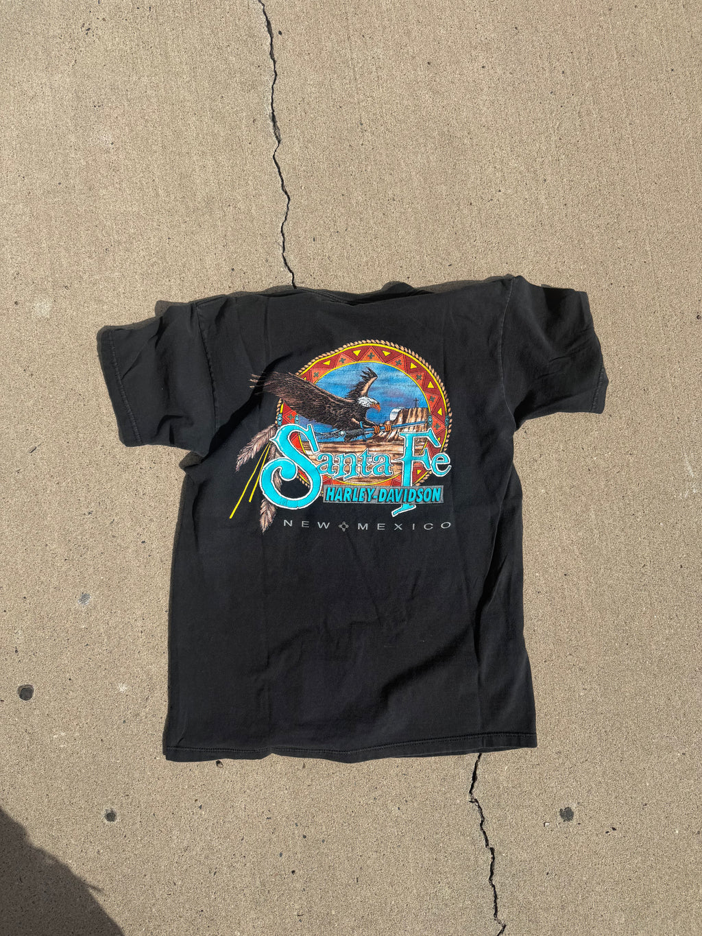 Vintage 00s Harley-Davidson Santa Fe tee sz Md