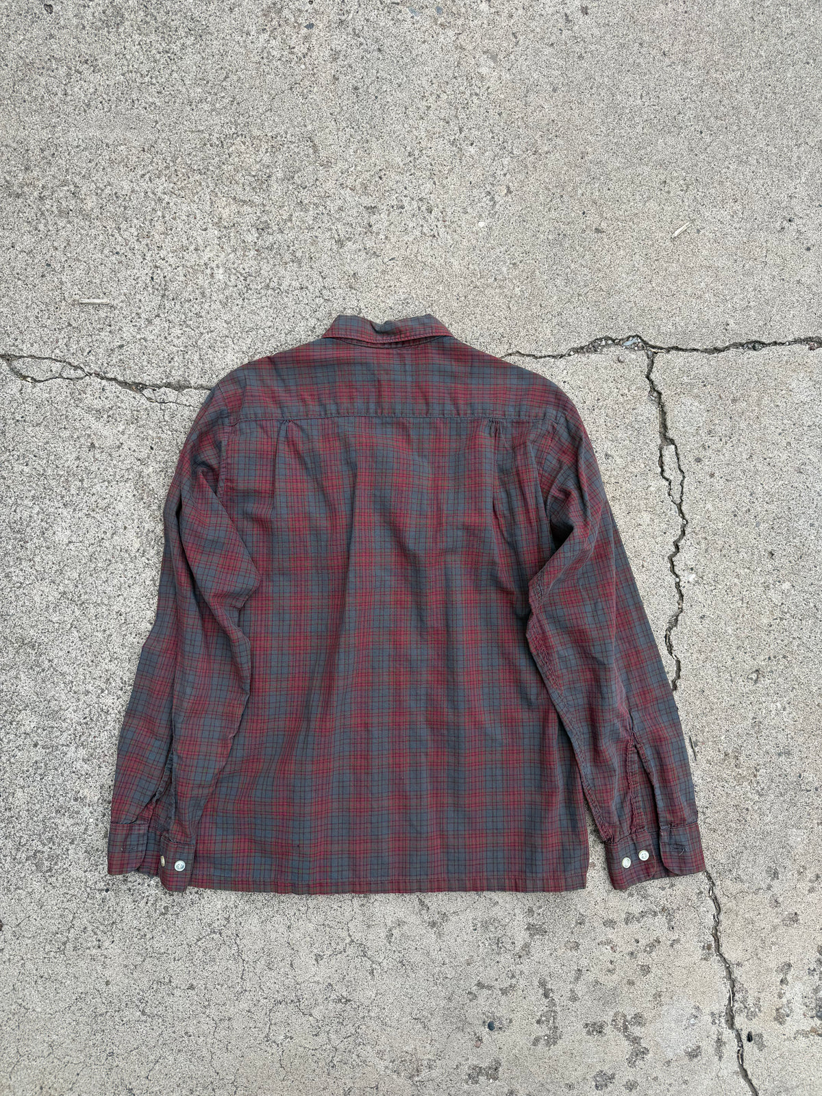 Vintage 50s/60s Golden Brent Plaid Button Down Sz Medium