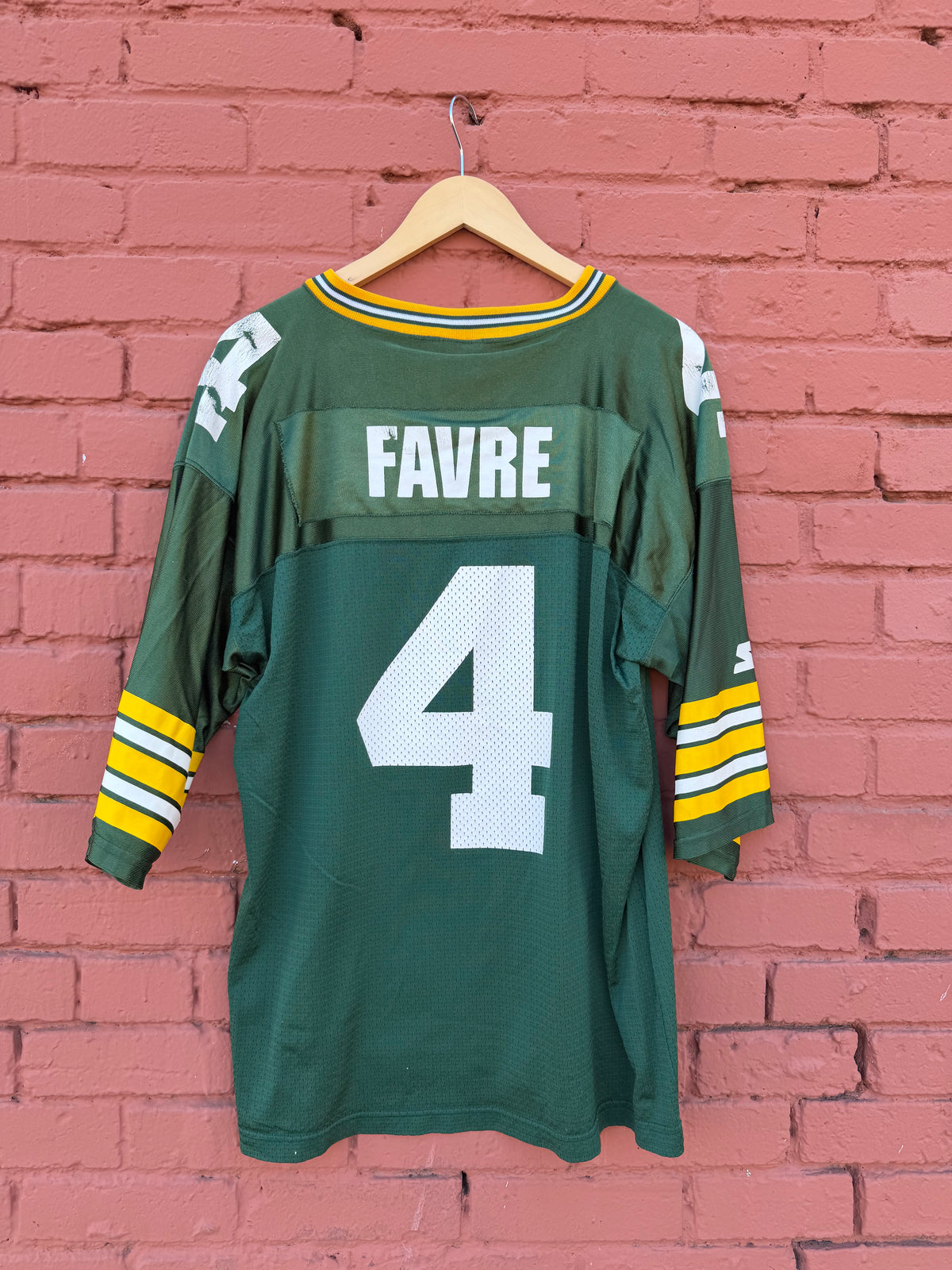 Vintage 90s Brett Favre Green Bay Packers NFL Starter Jersey size 48