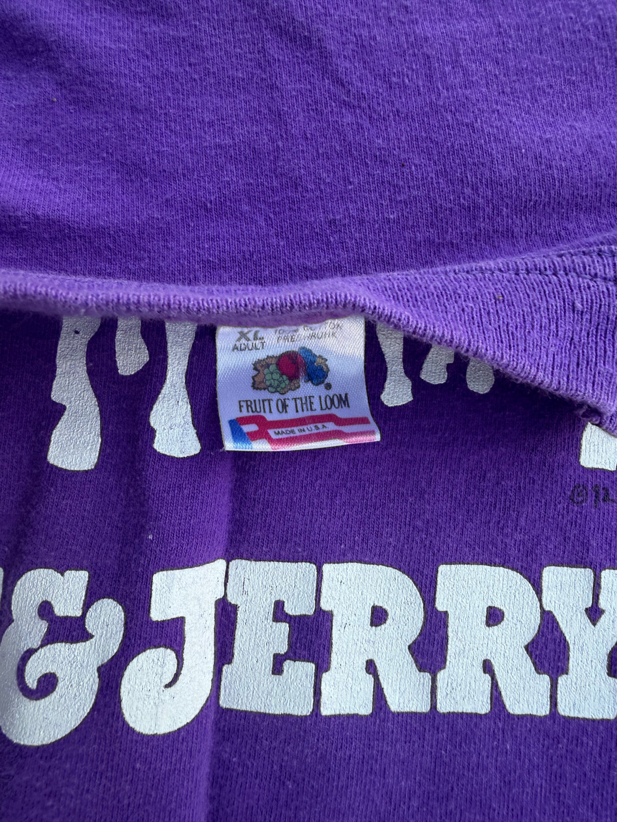 Vintage 1992 Ben & Jerry’s Vermonts Finest Cow tee XL