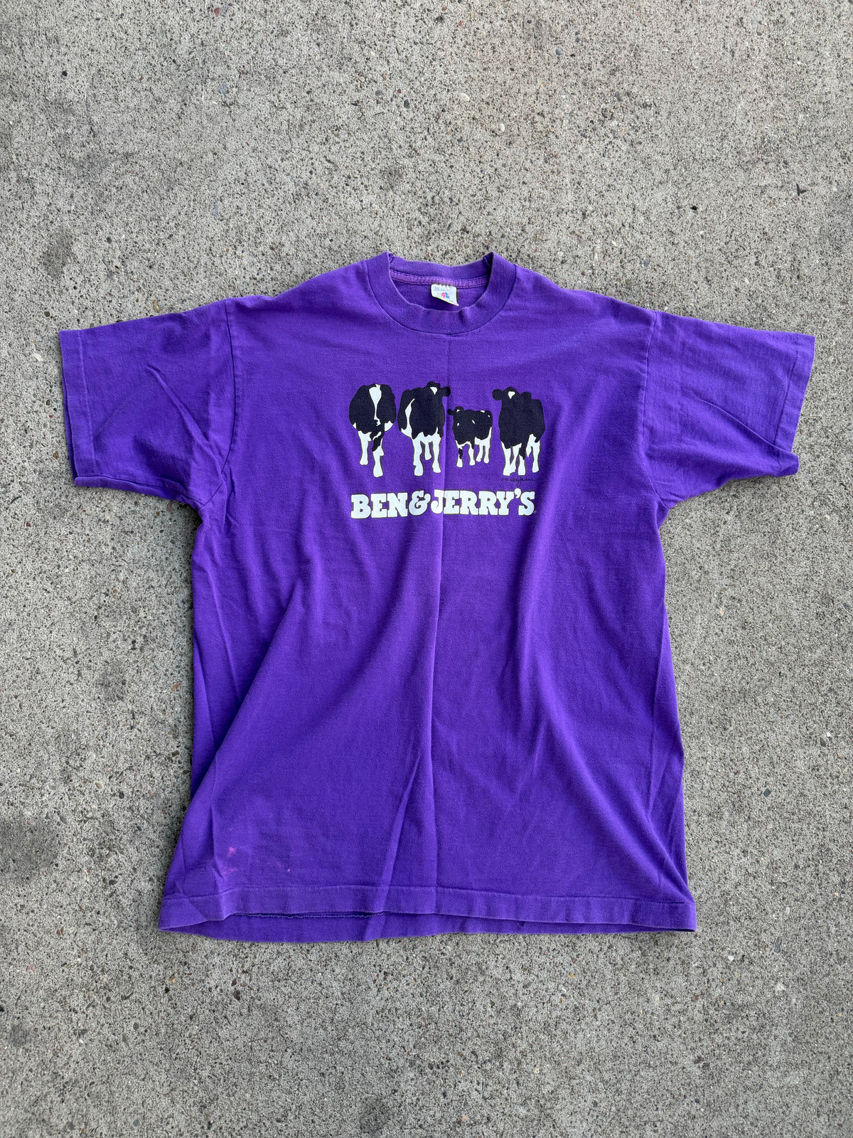 Vintage 1992 Ben & Jerry’s Vermonts Finest Cow tee XL