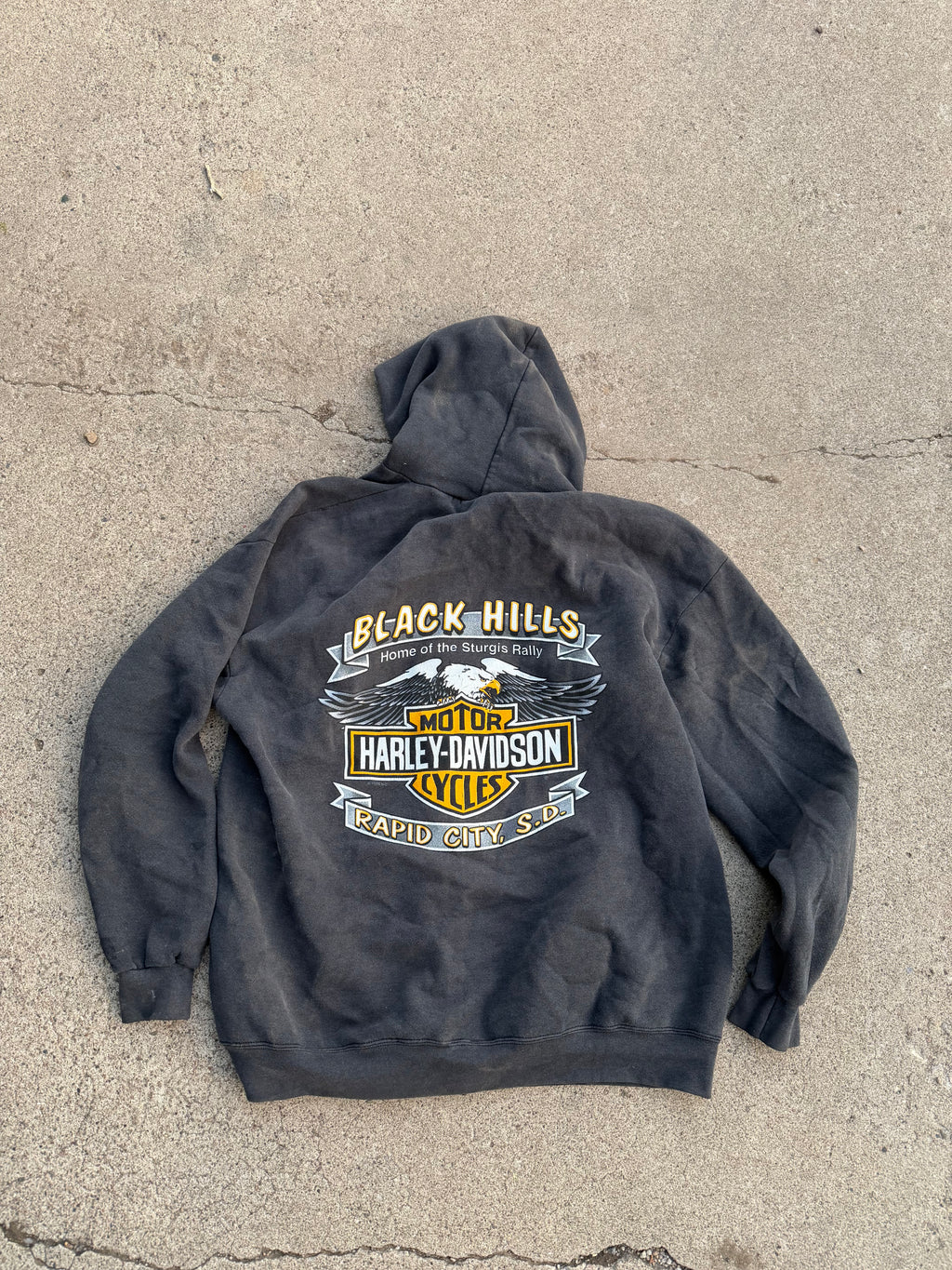 Vintage 2000 Harley-Davidson Sturgis 60th Anniversary Zip-Up Hoodie