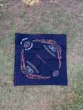 Vintage Harley-Davidson Motorcycles Winged Flames Bandana Handkerchief