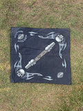 Vintage Harley-Davidson Y2K Skull Bandana Handkerchief