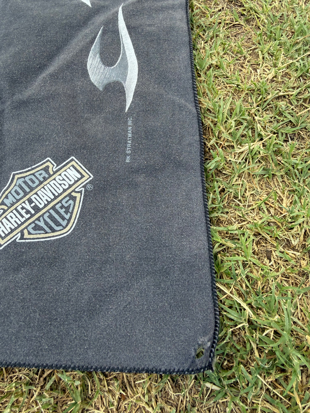 Vintage Harley-Davidson Y2K Skull Bandana Handkerchief