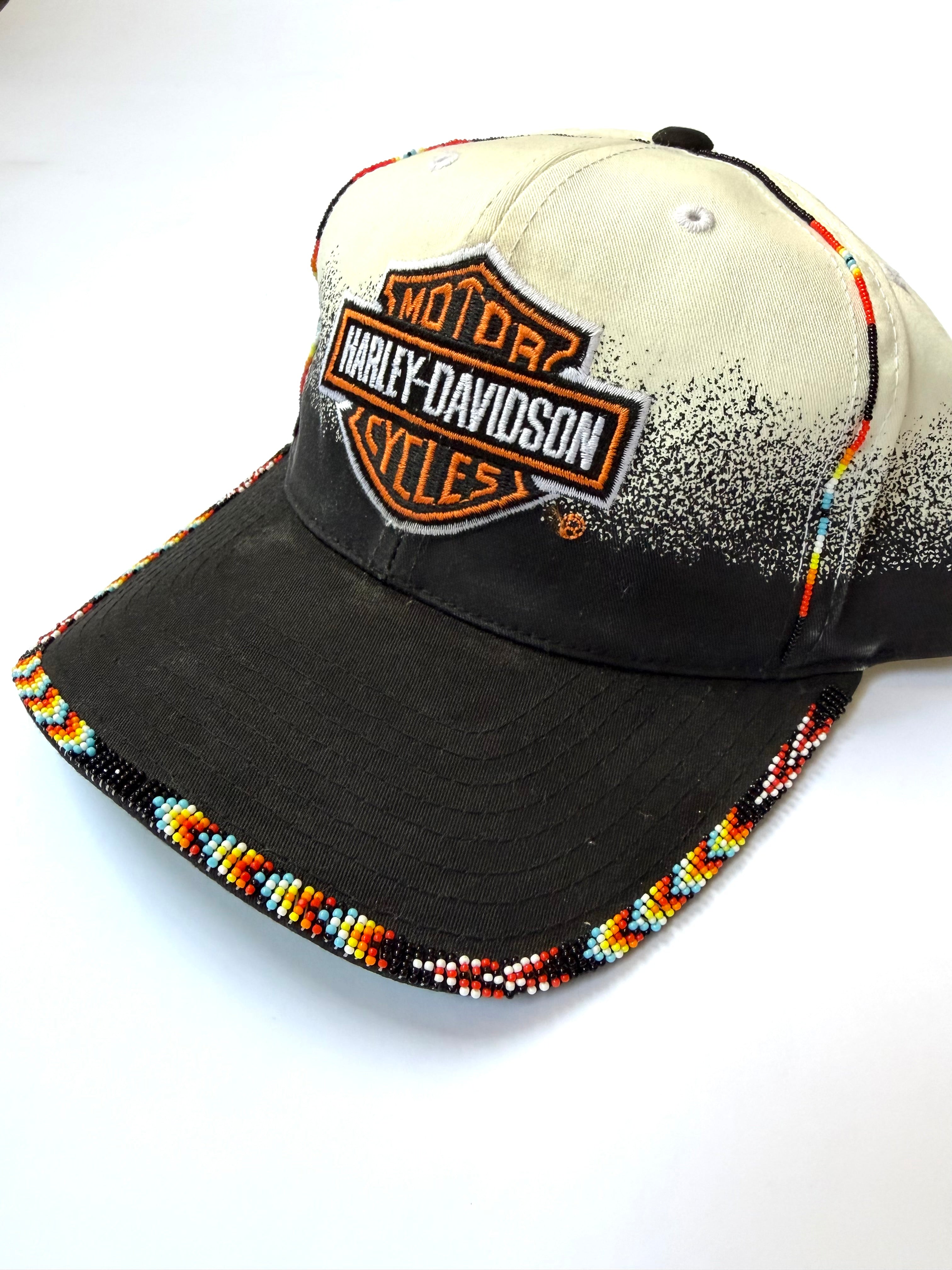 Vintage Harley-Davidson (Bead Work) Snapback Hat