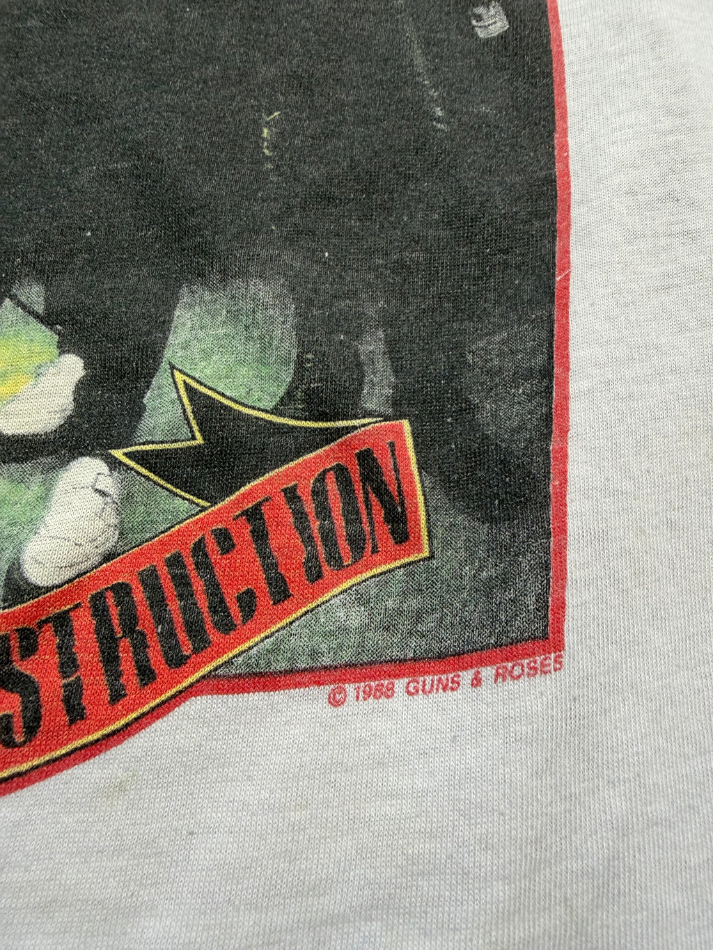 Vintage 1989 Guns And Roses "Welcome To The Jungle" 3/4 sleeve tee