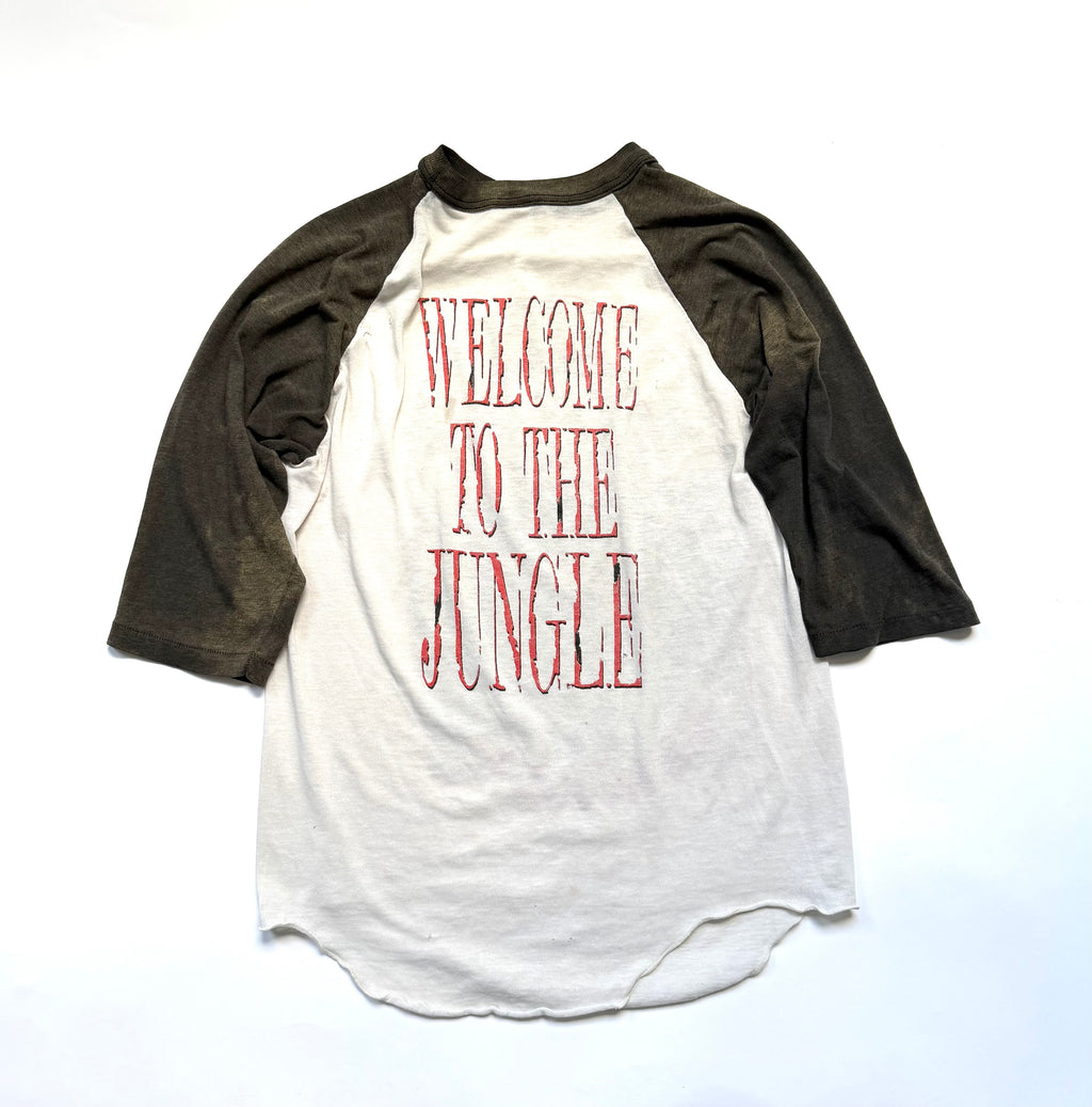Vintage 1989 Guns And Roses "Welcome To The Jungle" 3/4 sleeve tee