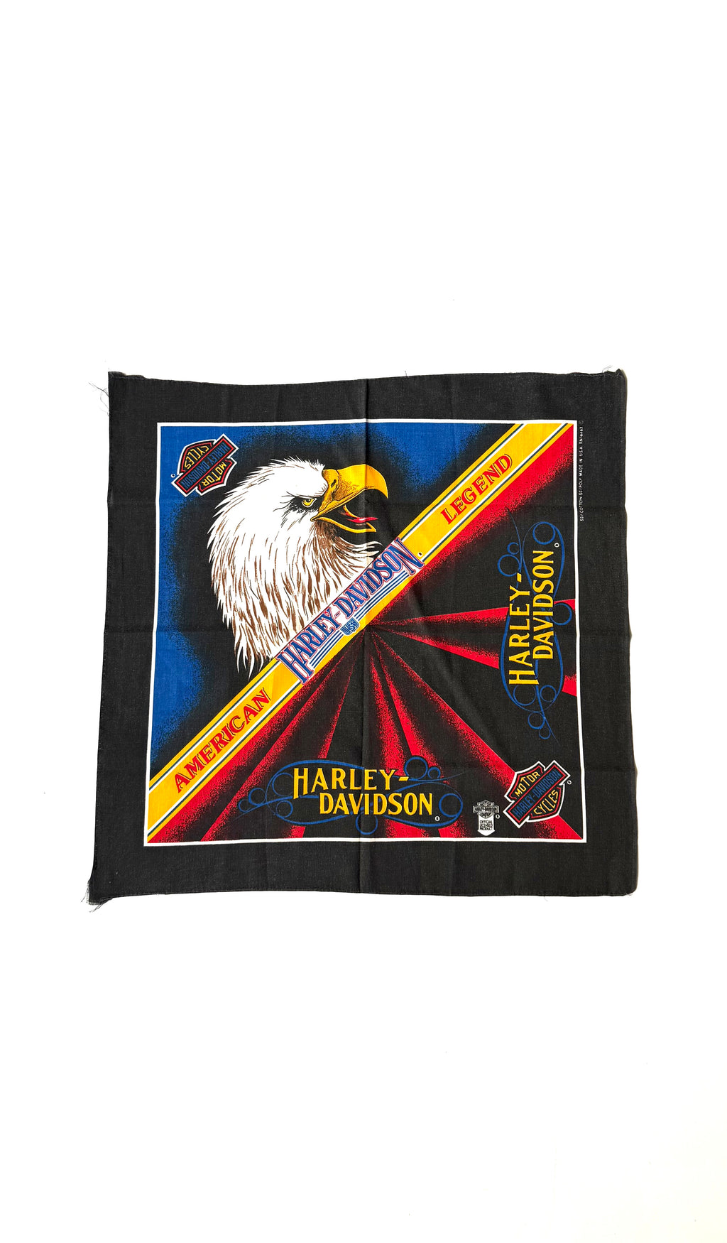 Vintage Harley-Davidson American Legend EAGLE print Bandana Handkerchief