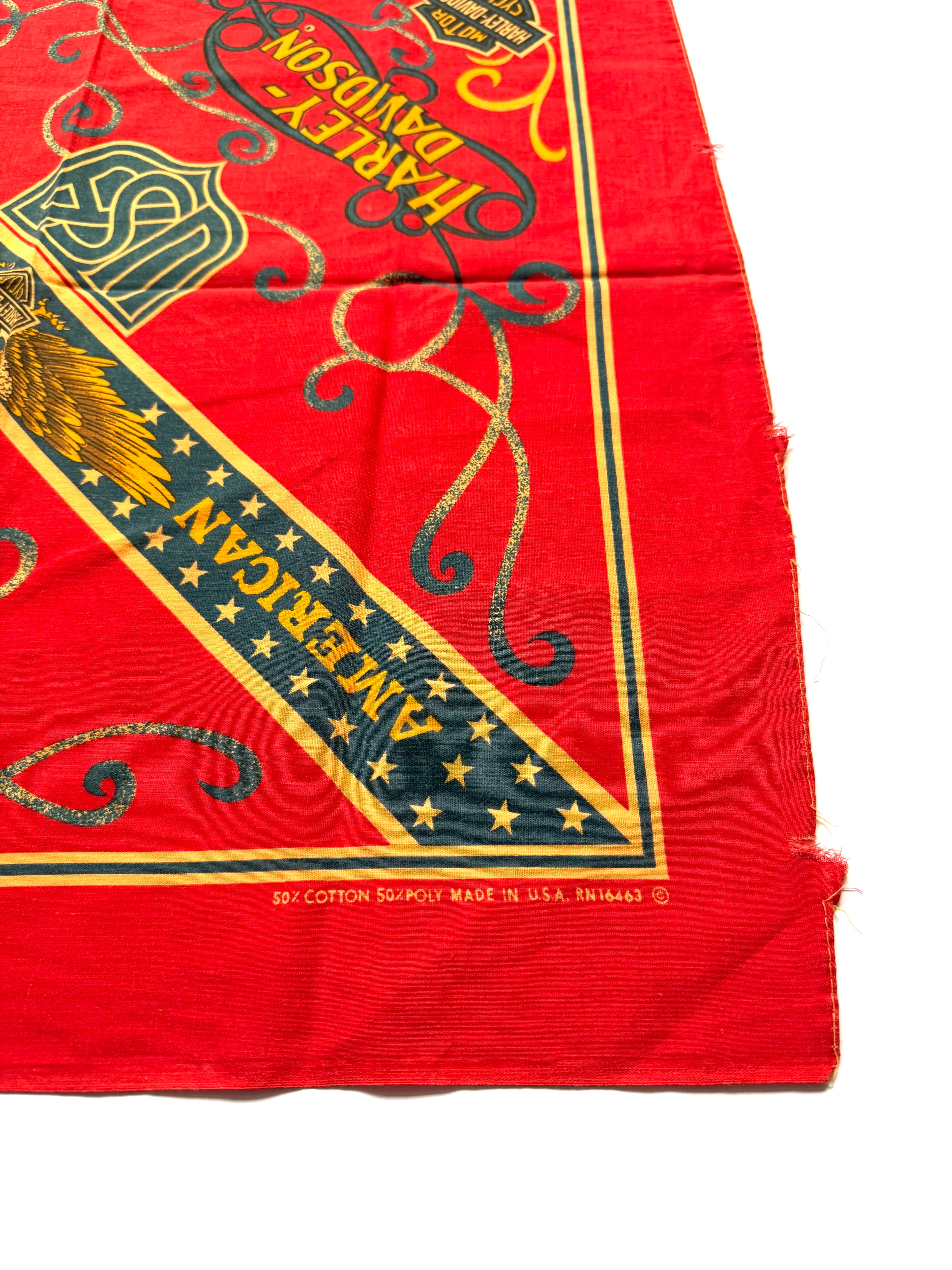 Vintage Harley-Davidson American Legend Bandana Handkerchief (red)