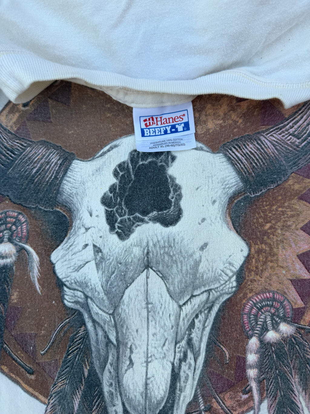 Vintage EASYRIDERS ABQ,NM Bull Skull L/S