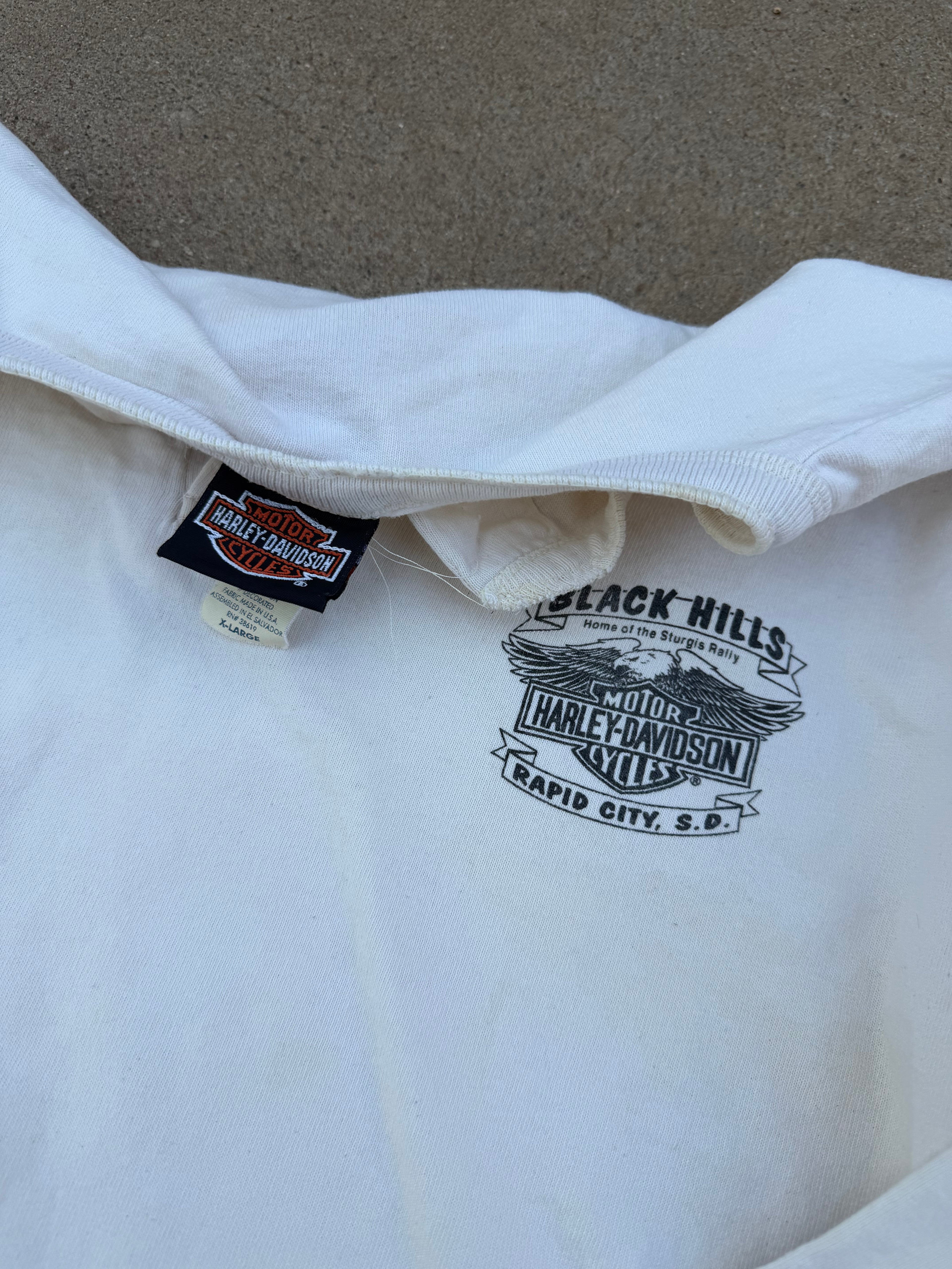 Vintage Harley-Davidson Sturgis Black Hills Button l/s pull over XL