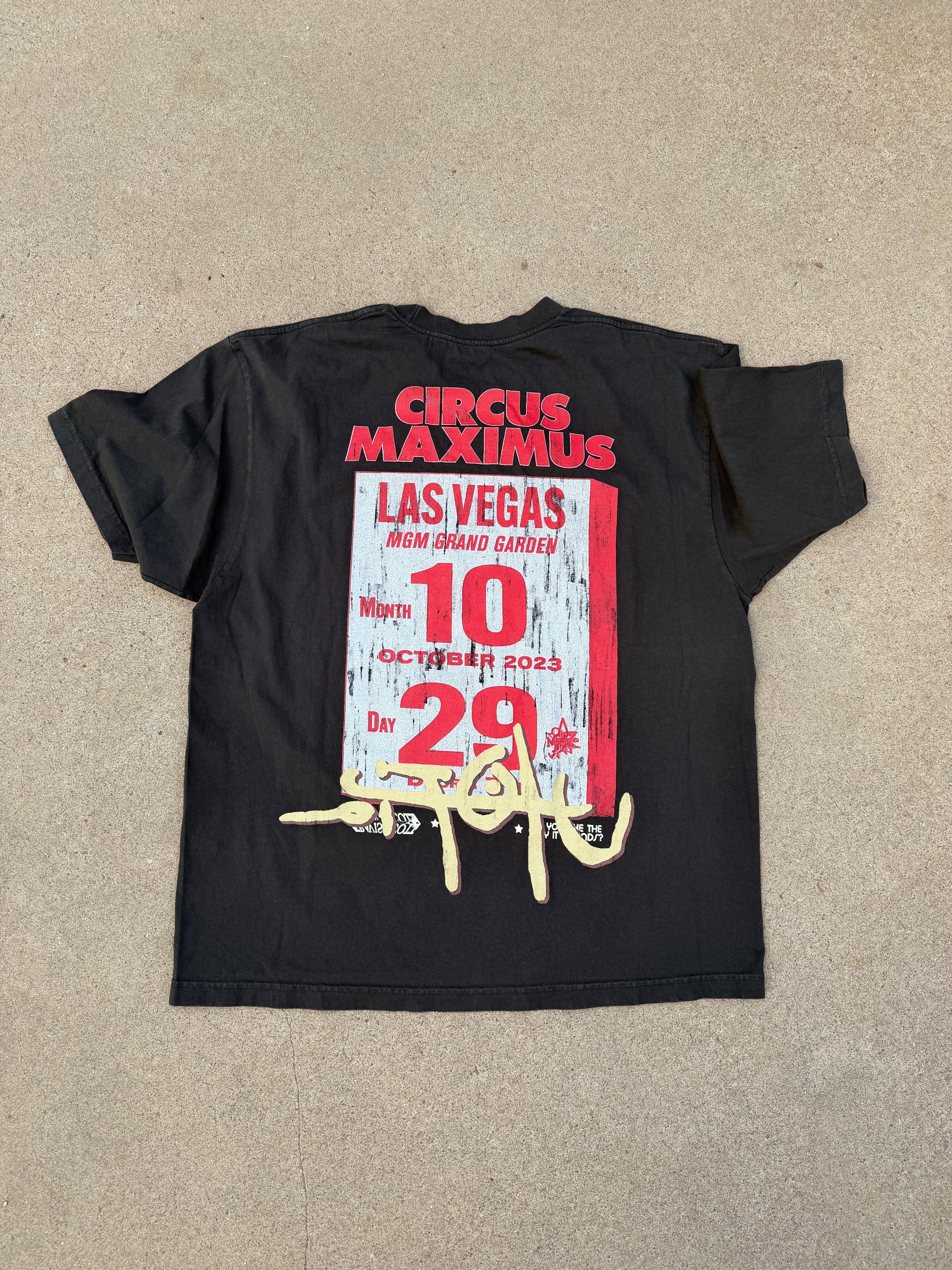 Travis Scott UTOPIA Circus Maximus tour tee XL