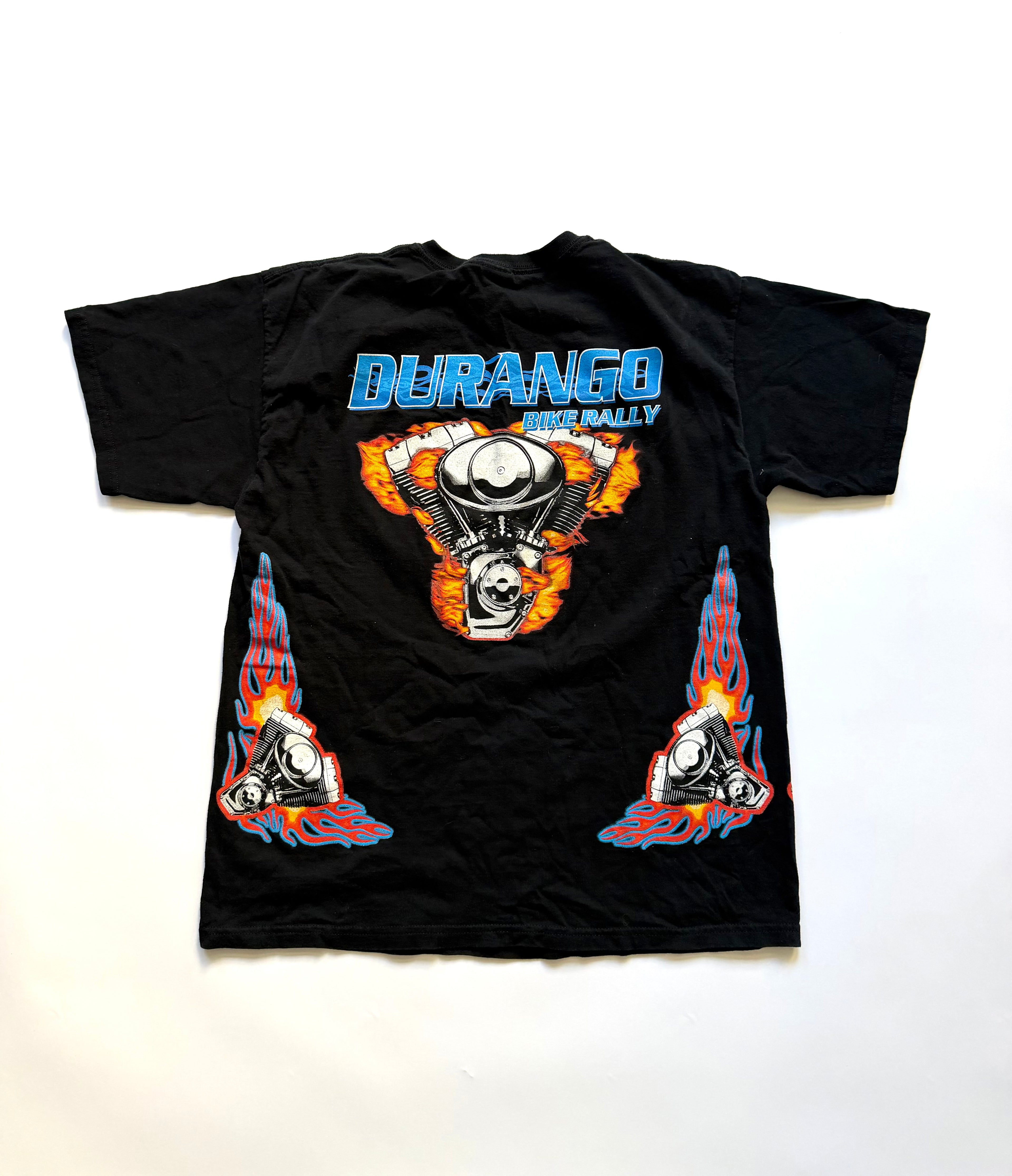 Vintage Durango FIRE & ICE Motorcycle Rally tee