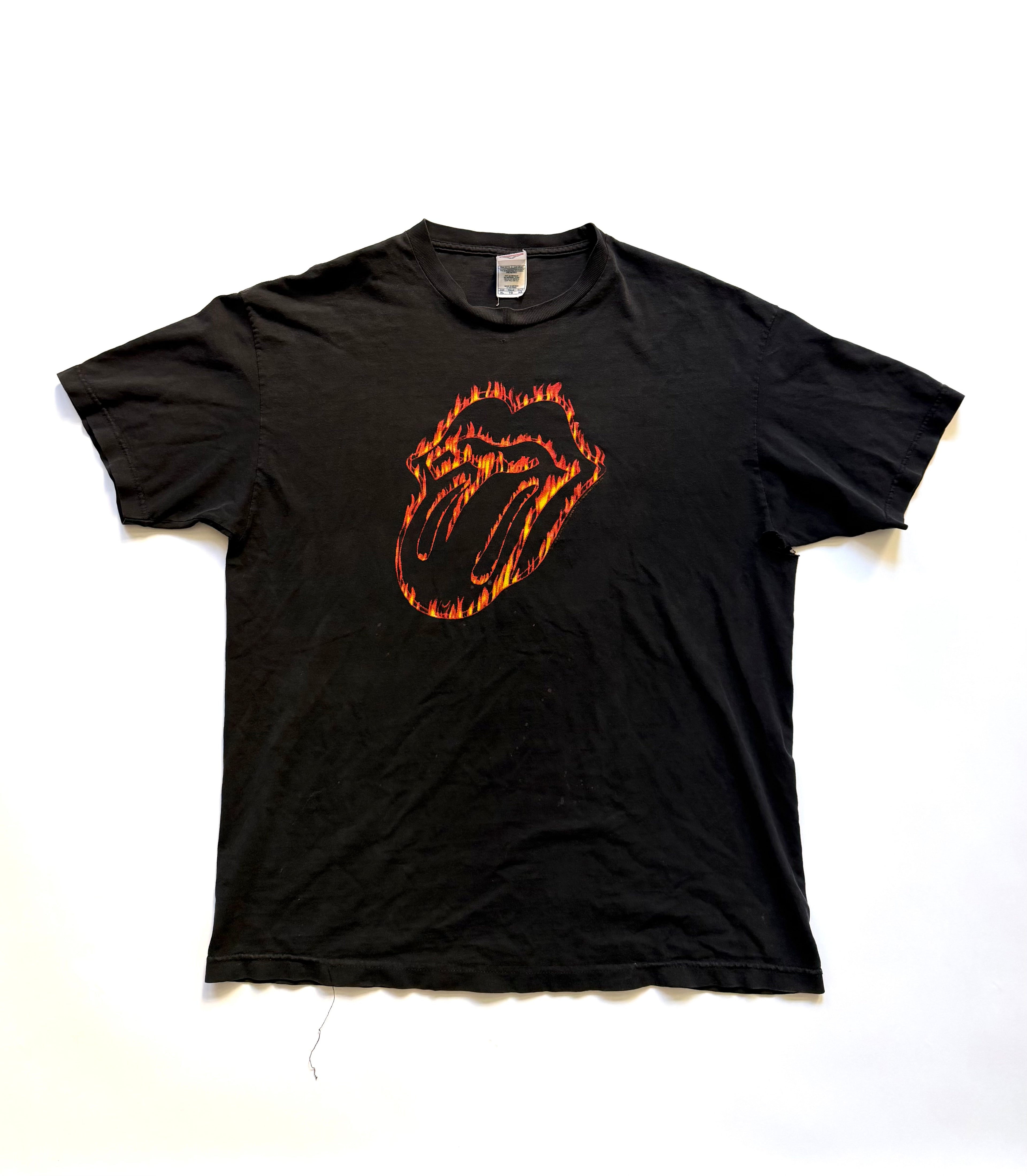 2004 Rolling Stones Fire Lips Tongue logo XL