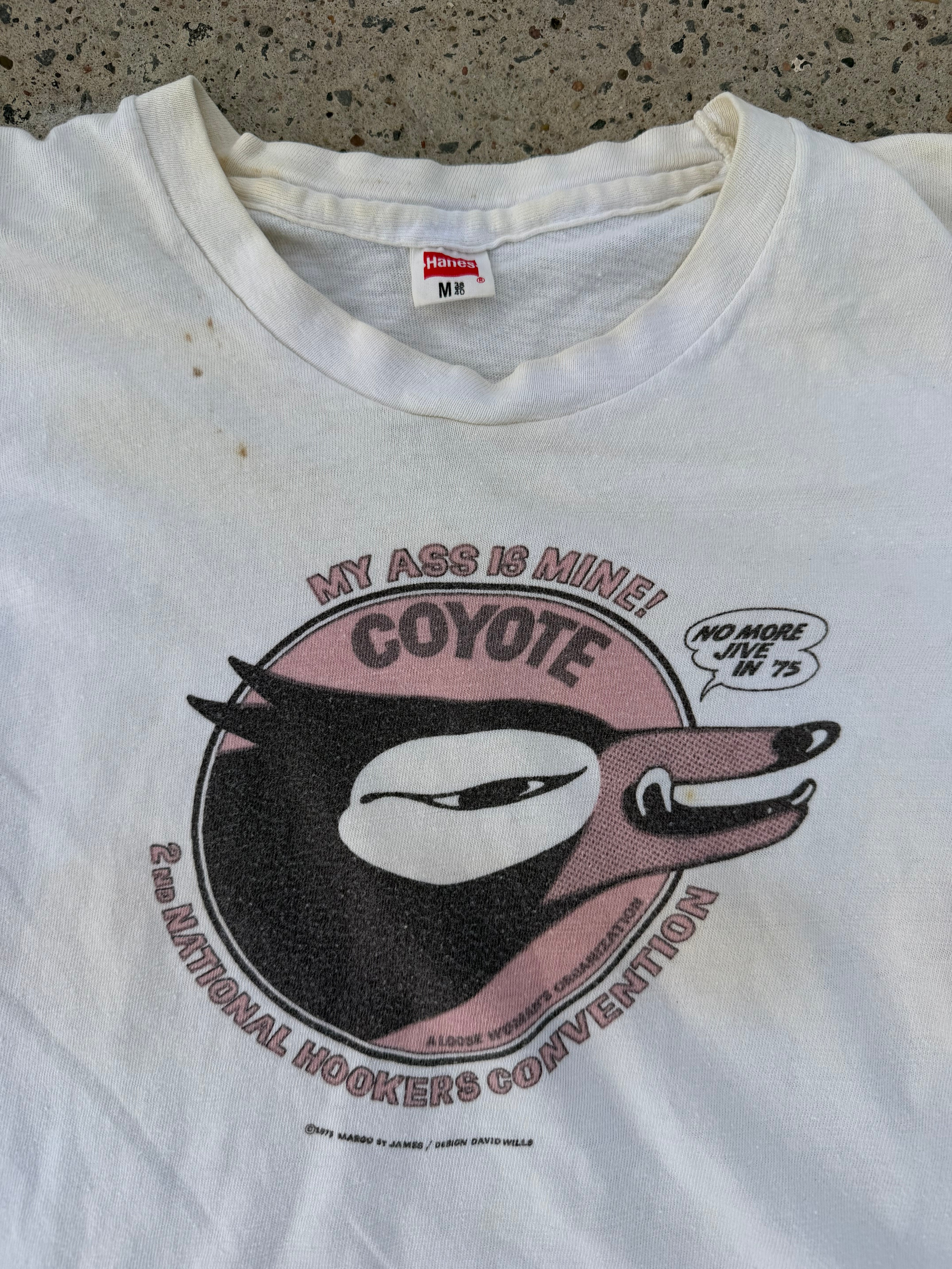 Vintage 2nd National Hookers Convention "My Ass Is Mine!" No Jive In 75' tee