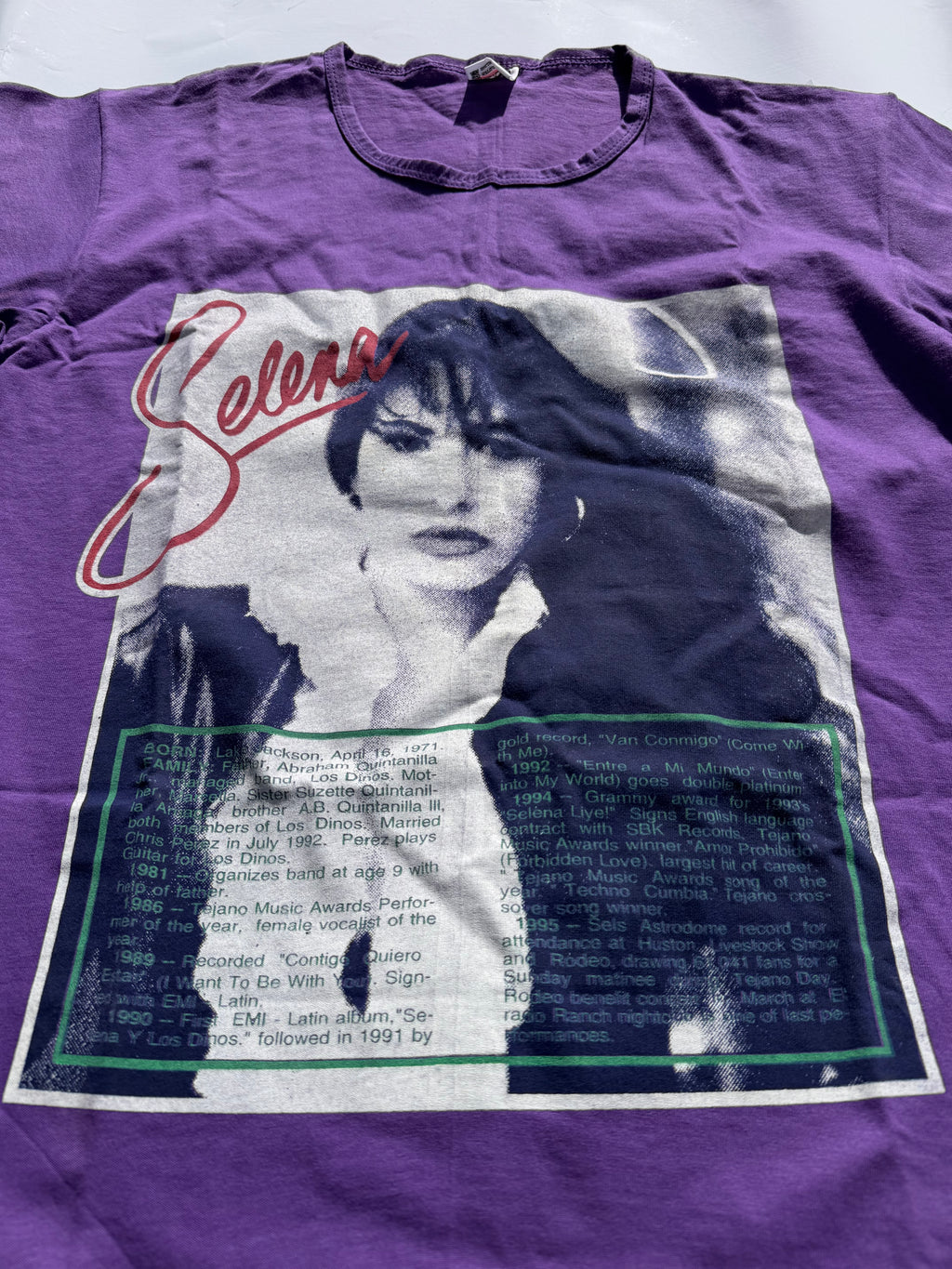 Vintage Selena Quintanilla Memorial tee