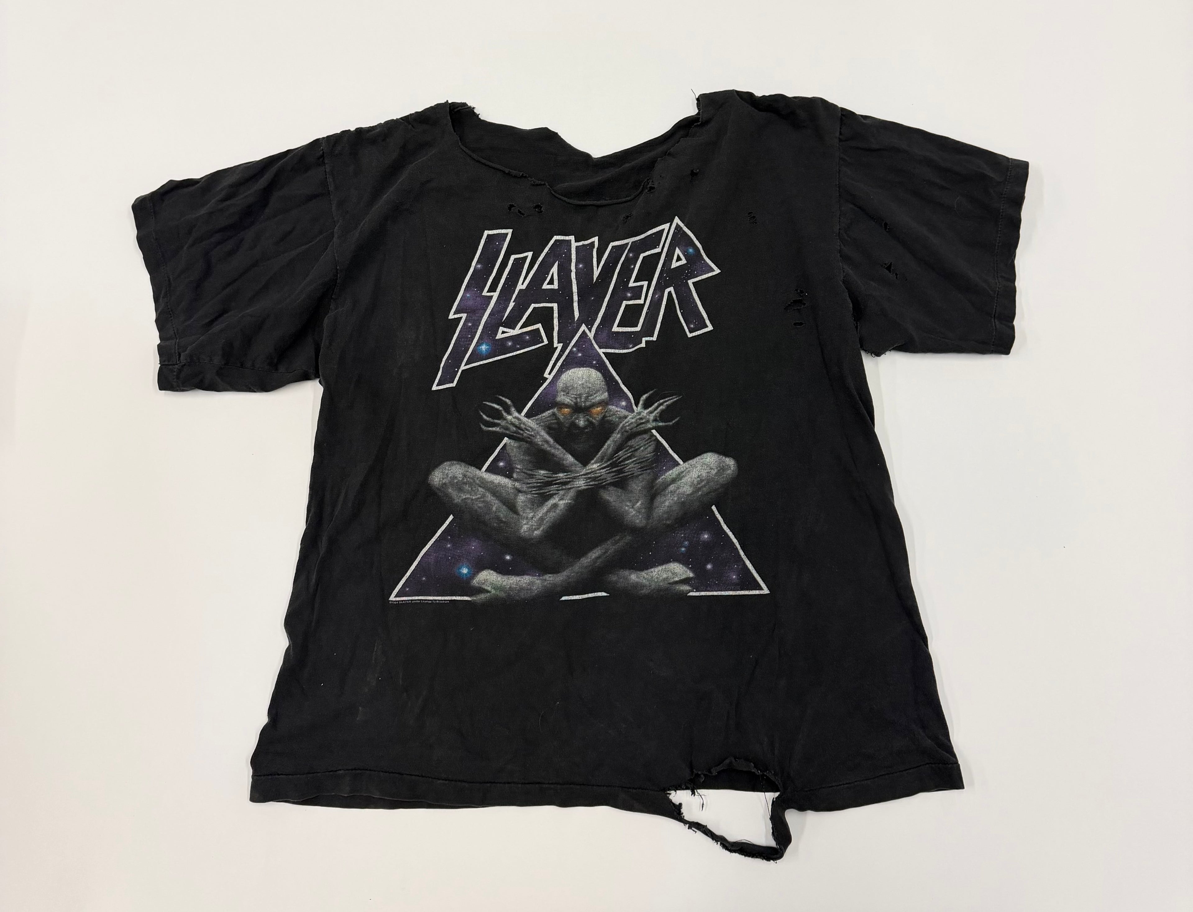 Vintage SLAYER Divine Intervention *thrashed tee
