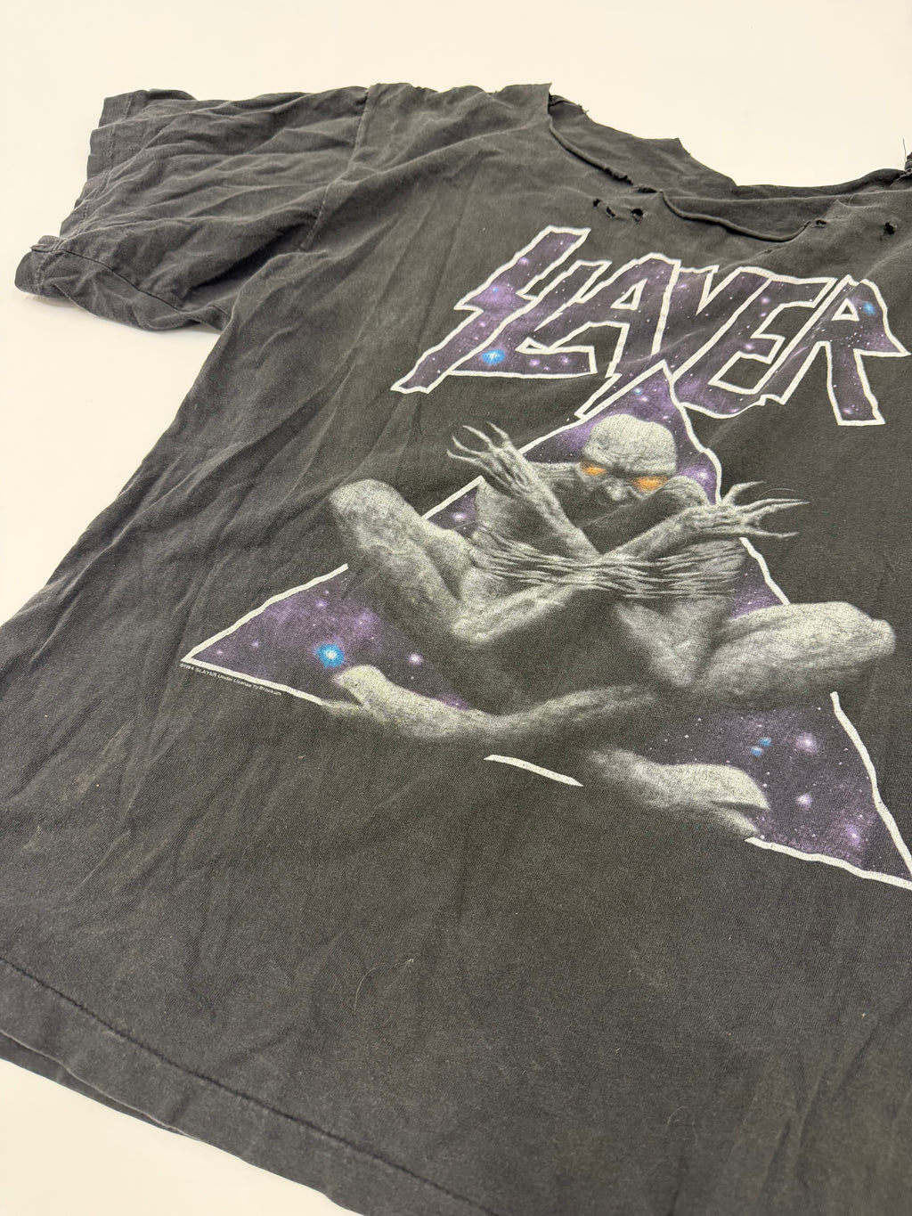 Vintage SLAYER Divine Intervention *thrashed tee