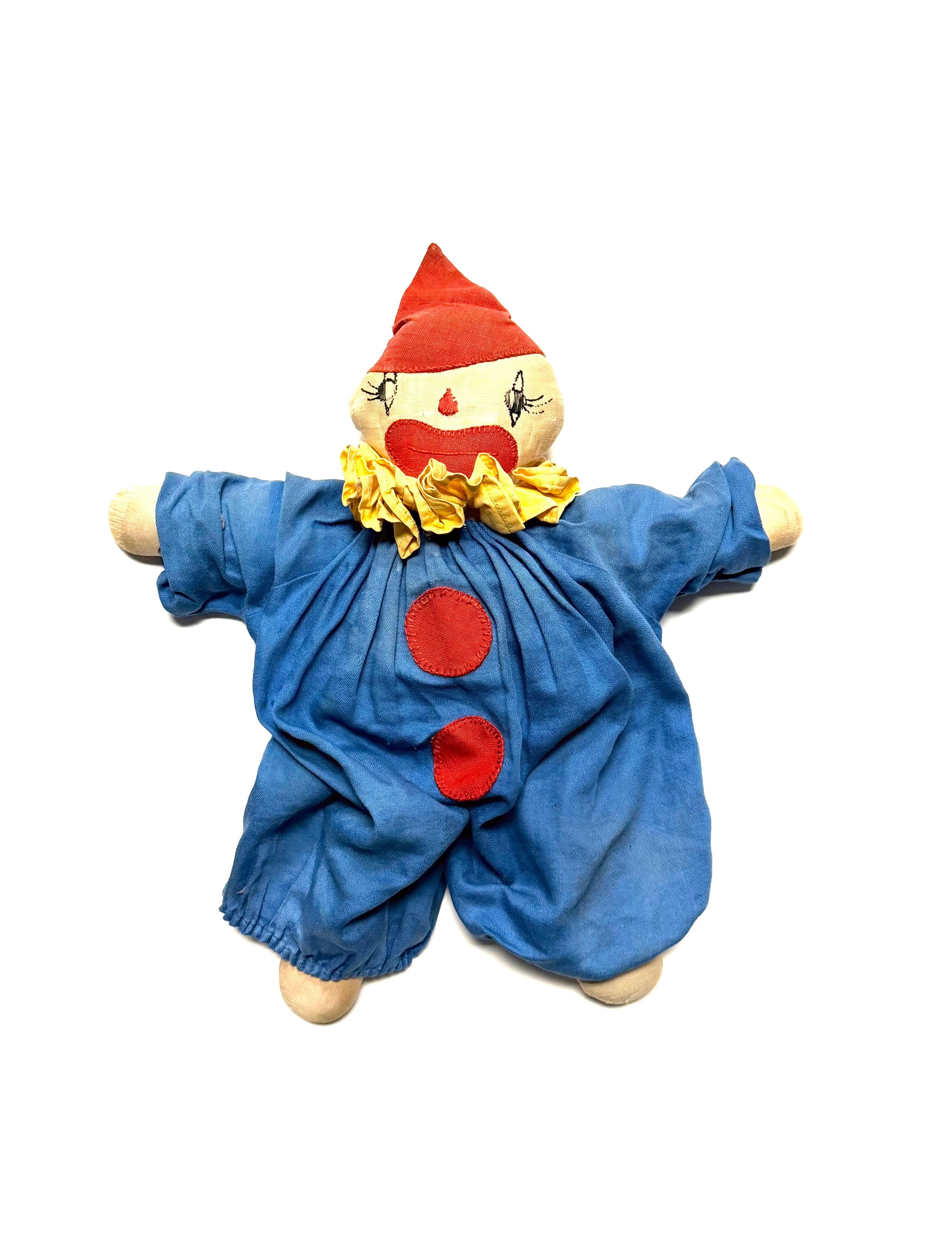 Vintage Clown Cloth Plush