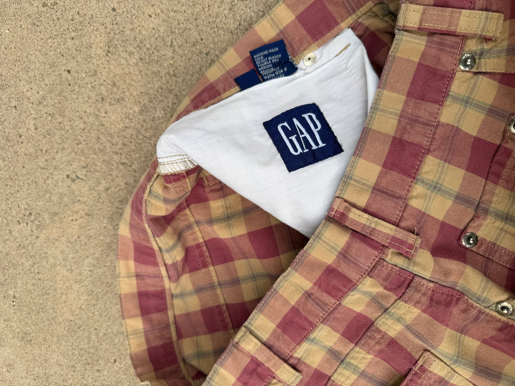 Vintage GAP checkerboard shorts *brwn