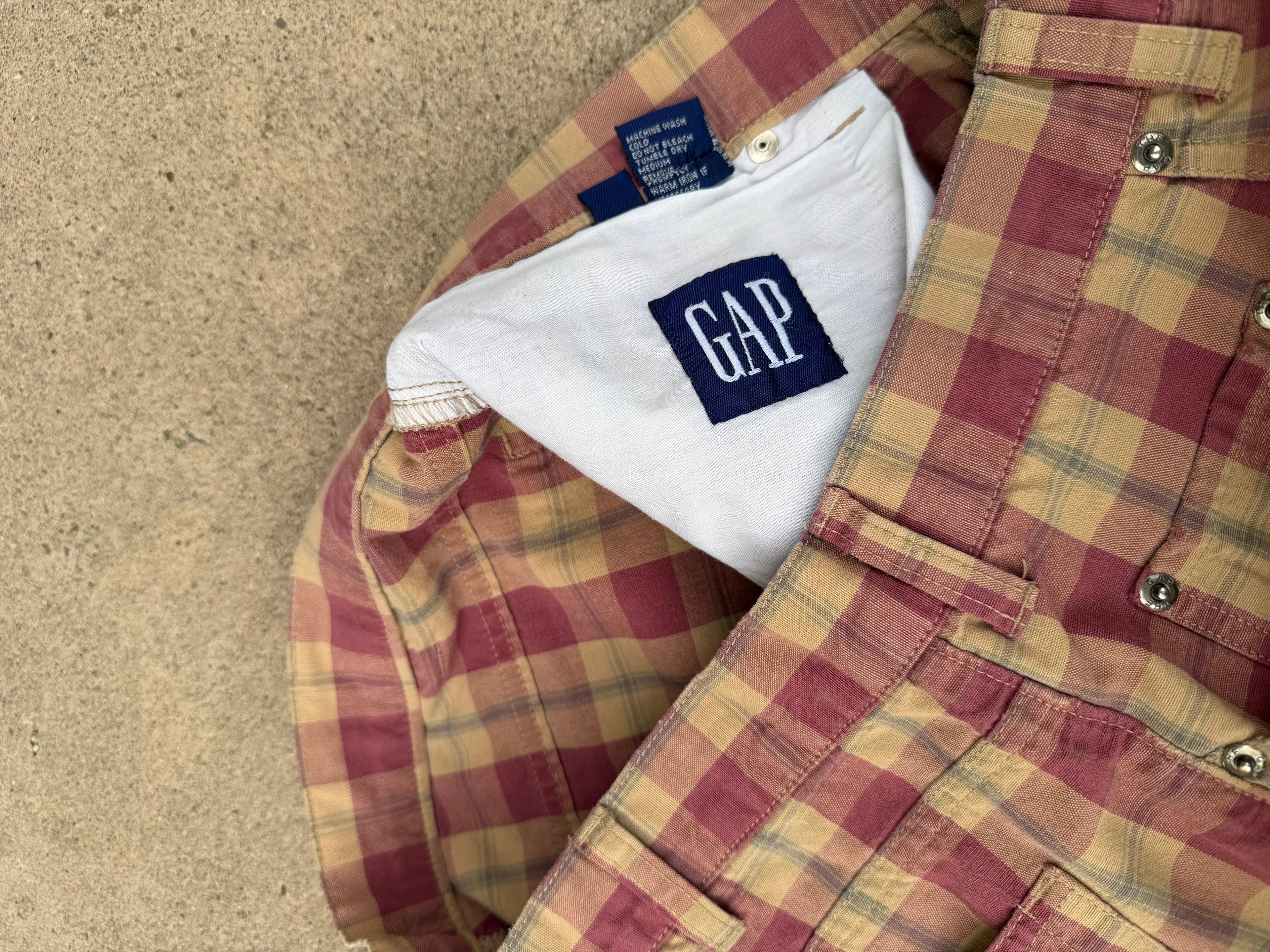 Vintage GAP checkerboard shorts *brwn